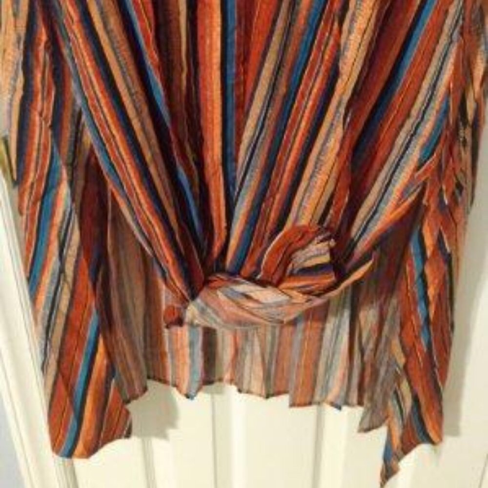 NEW-Striped dress with splits and pockets - Picture 5 of 8